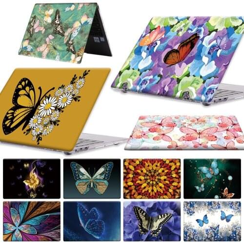 For Laptop Huawei MateBook 16/D15/D14/MateBook 13/14/X 2020/14 2021/MateBook X Pro 13.9 Butterfly Pattern Notebook Hard Shell