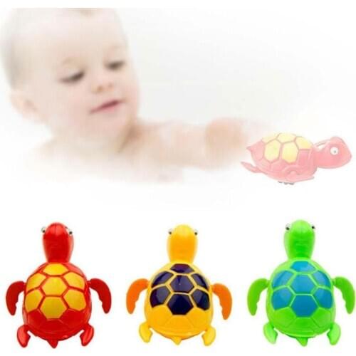 1/3pcs Bath Toys For Children Cute Sea Animals Turtle Baby Bath Toys Newborn Water Clockwork Chain Funny Bathrom Baby Toys