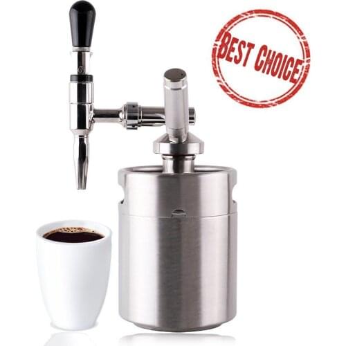 2L nitrogen coffee machine cold tea ice cream stainless steel foam gun foaming liquid ice cream machine cold coffee