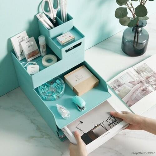 A4 Paper Organizer Document Plastic Case Office Table Desk Storage Superposition Filling File Box Holder M11 21 Wholesales