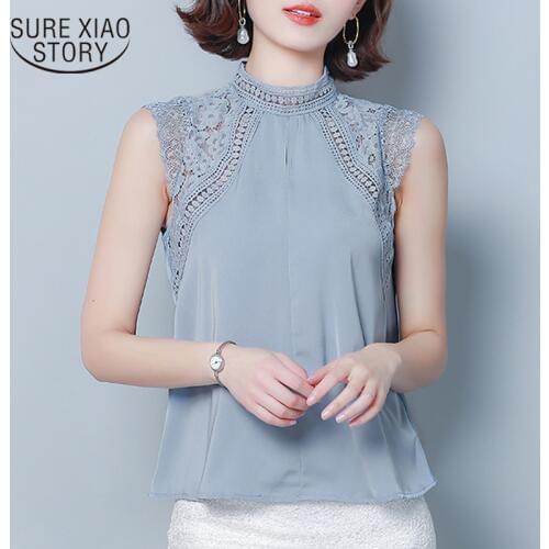 Blouse Shirt Blusas De Gasa Mujer Camiseta Blanca Mujer Women Blouse Plus Size Tunic Ladies Top Blusa Mujer Elegante 4141 50