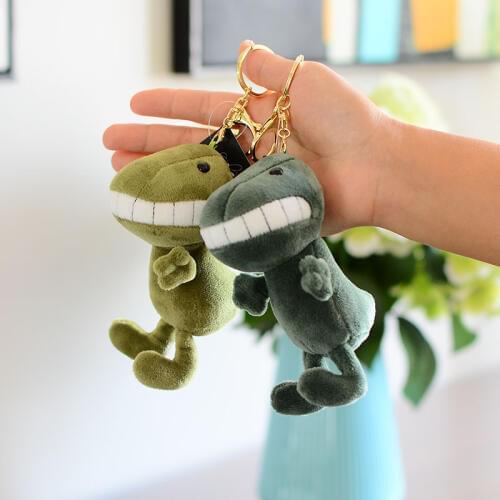 Cute Cartoon Tooth crocodile Animal Plush Toy Keychain Backpack keychain 15cm Small Gift