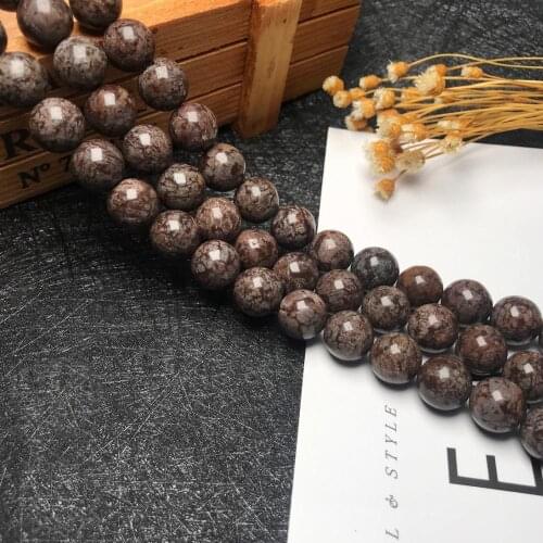 High quality Brown Natural stone snowflake Beads Pick Size Loose Bead 6mm 8mm 10mm For bracelets DIY fashion Jewelry