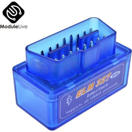 Super Mini Elm327 Bluetooth OBD2 V2.1 Elm 327 V 2.1 OBD 2 Car Diagnostic-Tool Scanner Elm-327 OBDII Adapter Auto Diagnostic Tool