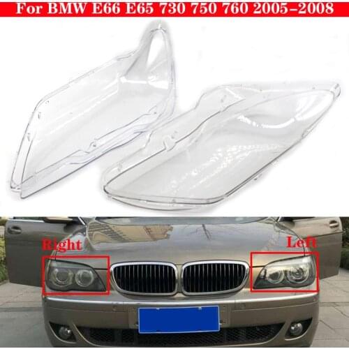 For BMW 7 series E66 E65 730 750 760 2005-2008 Car Front Headlight Cover Headlamp Lampshade Lampcover Head Lamp light glass Lens