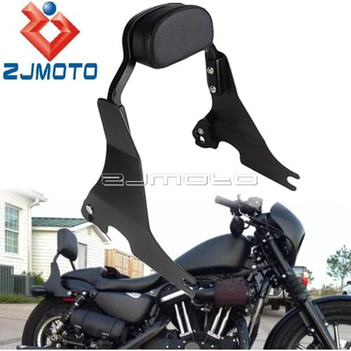 For Harley Sportster XL Custom Motorcycle Short Sissy Bar Backrest SuperLow XL883L Iron XL883N SuperLow 1200T XL1200C XL1200X