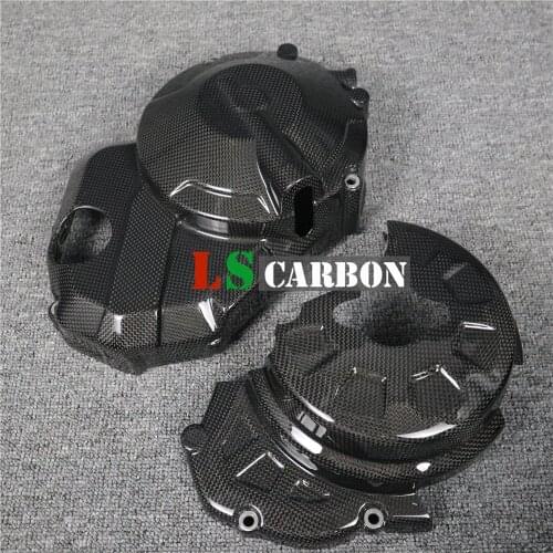 For Ducati SuperSport 2017- 2019 Full Carbon Fiber Motorcycle Left Right Engine Cover