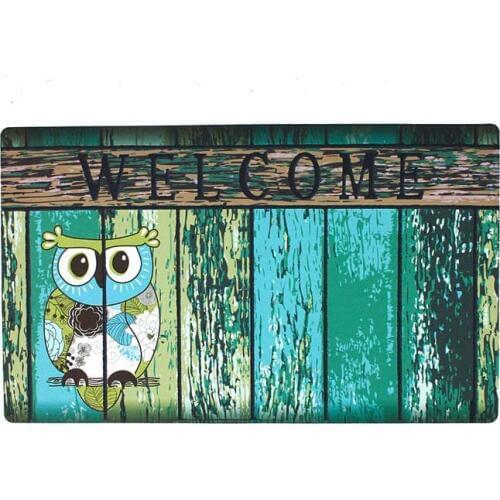 Welcome Doormat, Entrance Mat Floor Mat Rug for Indoor Outdoor Front Door With Non-Slip Rubber Backing, Printing Door Mat With O