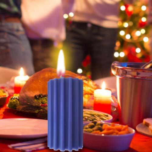 DIY Candle Mold Craft Candle Round Coarse Tooth Stripe Handmade Aroma Plastic Candles Making Shaping Mould