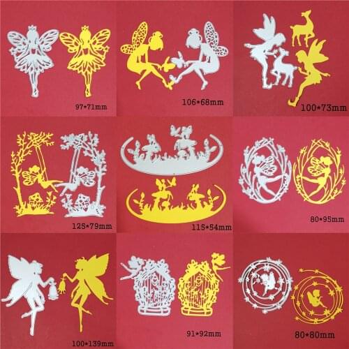 Metal cutting dies fairy butterfly border 2021 new craft die mold stencils for scrapbook album paper card making die template