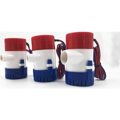 DC 12V / 24V Small Mini Automatic Boat Bilge Pump Automatic 350/500/750/1100 Gph Electric Submersible Pump 350GPH 1100GPH