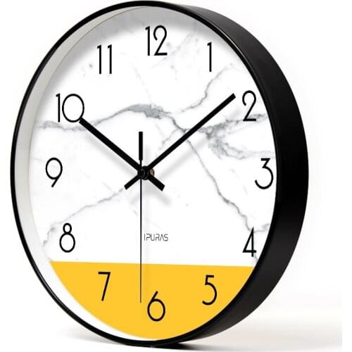 Nordic Silent Wall Clock Large Hanging Clocks Wall Watch Home Simple Modern Living Room Luxury Saat Home Décor