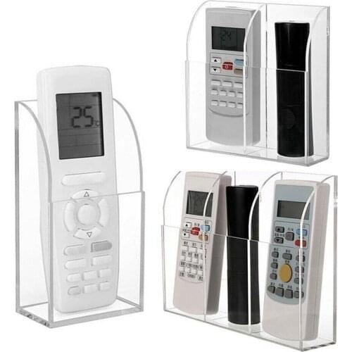 Wall-mounted Home Hotel Tv Air Conditioner Remote Control Storage Box 1 Grid 2 Grid Acrylic Storage Box