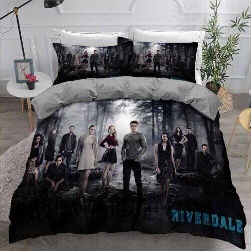 New Riverdale 3d Bedding Set Duvet Cover Set Pillowcases Twin Full Queen King Size Kids Bed Linen Set Bedclothes Soft Bedding