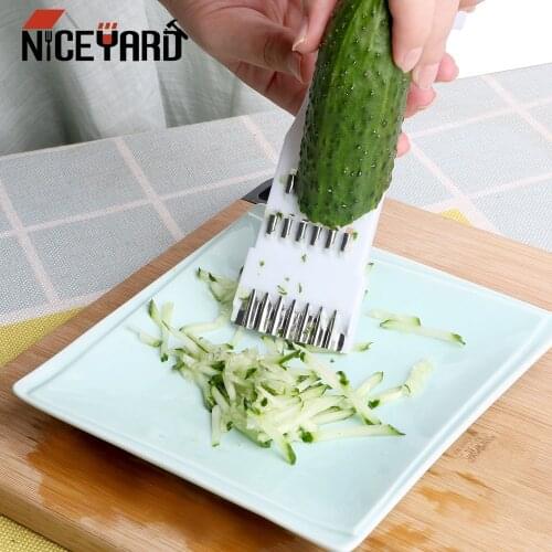NICEYARD Cucumber Slicer Salad Kitchen Shredder Cheese Fruit Carrot Cutter Grater Modern Family Kitchen Tool Multifunctional
