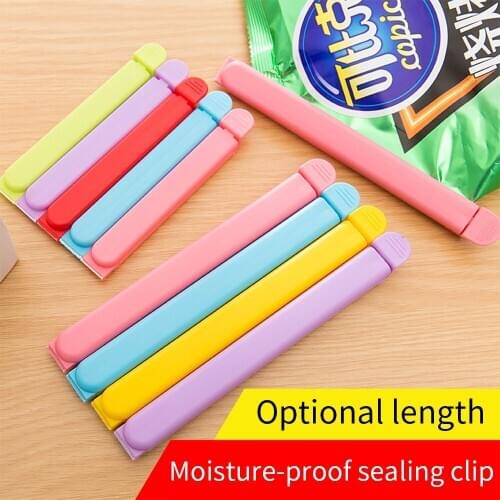 Portable Food Snack Seal Sealing Bag Clips Colorful Eco-Friendly Kitchen Gadgets Home Storage Organization Tools