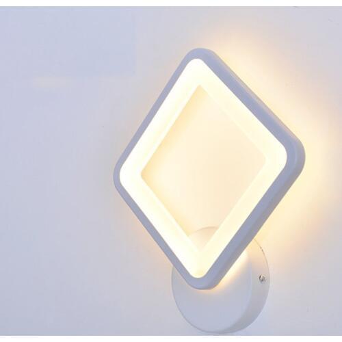 Bedside wall lamp bedroom solid wood rotating aisle corridor corridor Nordic living room led wall painting bedside lamp