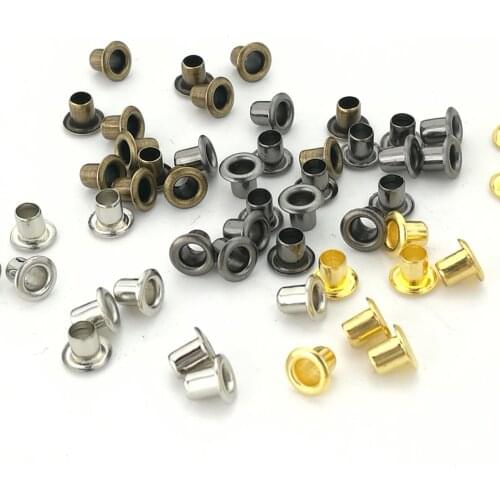 1.5/2/2.5mm Brass hollow rivets with hanging plate holes mini eyelets brass tiny grommet for BJD 25pcs