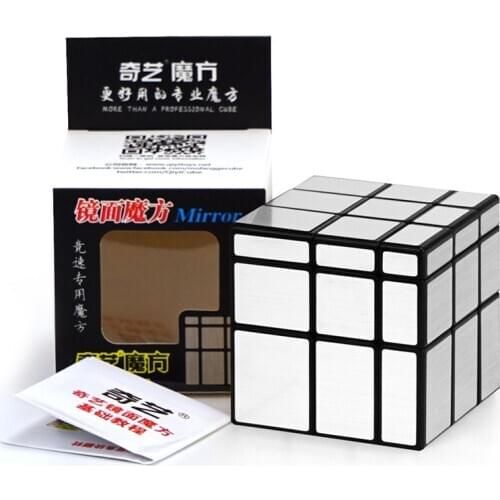 Qiyi Mirror Cube 3x3 Speed Cube 57mm 3x3x3 Magic Cube Puzzle Educational Toys For Children Silver/Golden/Green Mirror Blocks