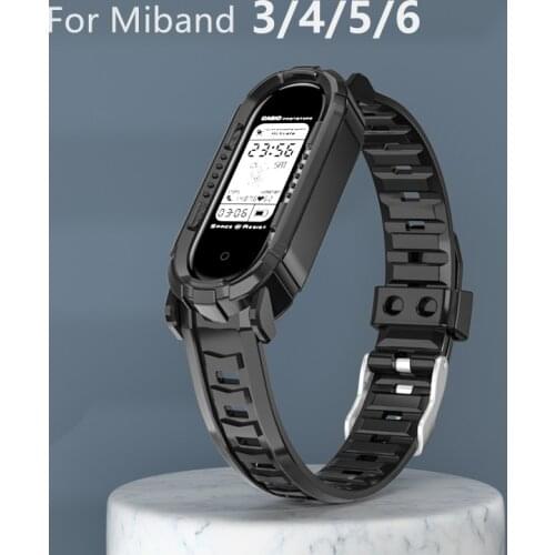 Watch Strap For Xiaomi Mi Band 6 5 4 3 Soft Silicone Replacement Bracelet on Mi Band 4 5 6 Watchband for Xiomi Mi6 Smartwatch