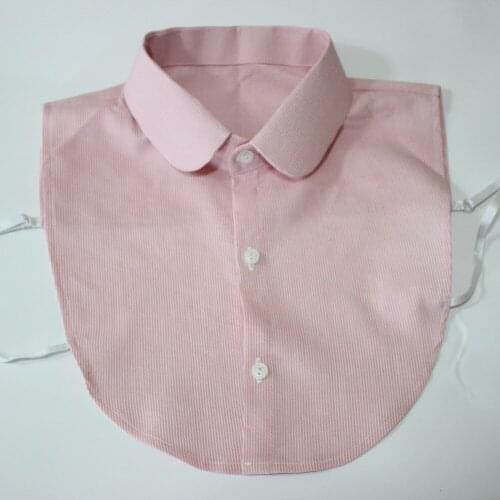 Adult Pink Fake Collar for Women Detachable Shirt Mens Shirt False Collar Lapel Blouse Half Shirt Top Clothes Accessories