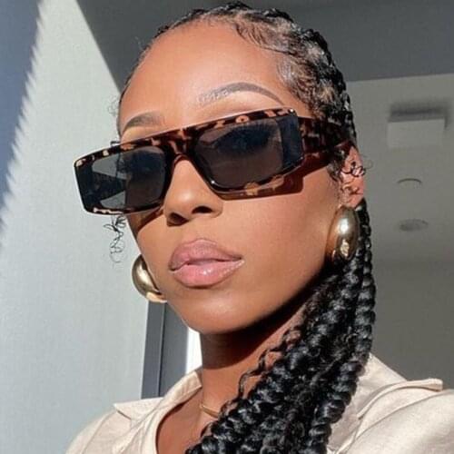 Vintage Rectangle Sunglasses Women Trend Small Square Shades Sun Glasses For Female Summer Luxury Brand Oculos Eyewear