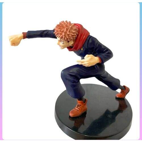 Japan Anime Jujutsu Kaisen Figurine Itadori Yuji Fighting form cool PVC Model Toys Anime Action Figure H About 12cm color box
