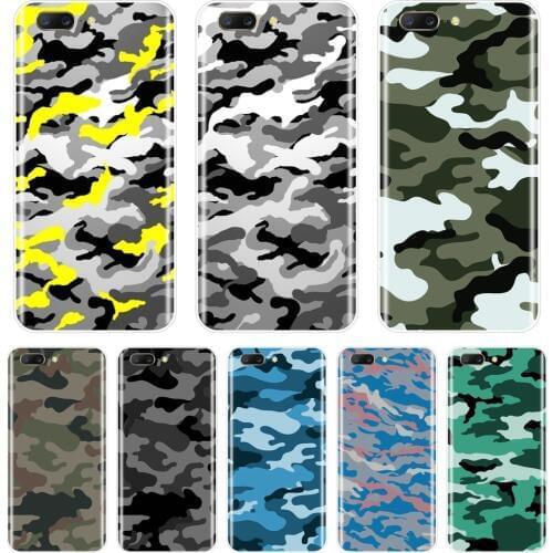 Back Cover For One Plus 6 6T 5 5T 3 3T Soft Silicone Camouflage Military Camo Army Green Phone Case For OnePlus 3 3T 5 5T 6 6T