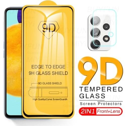 9D Full Glue Protective Glass For Samsung Galaxy A02 A12 A22 A32 A42 A72 4G 5G 2021 Phone Screen Camera Lens Film On A 12 32 52