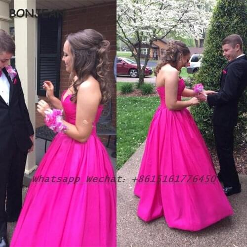 2021 Rose Evening Dress Long A Line Sweetheart Floor Length Lace Up Formal Satin Evening Prom Party Gowns