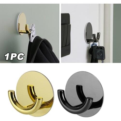 1Pc Nordic Wall-mounted Robe Hook Bathroom Living Room Porch Towel Coat Sticky Hanger Home Self-adhesive Rack