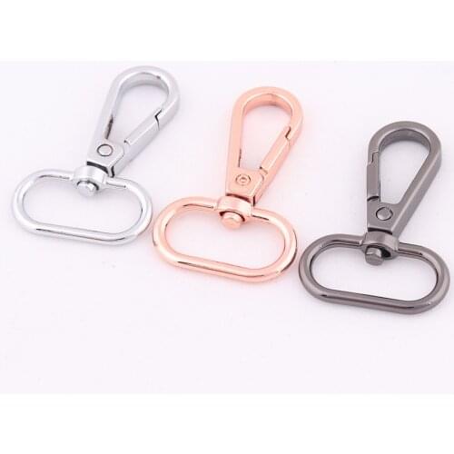 10PCS Swivel Trigger Clips Clasps Lobster Snap Hook 26mm(1inch)for Backpack Bag Keychain Parts Sewing Fabric DIY Craft Supplies