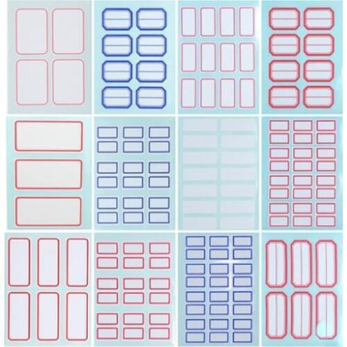 12 pages/pack self - adhesive labels for bottles adhesive stickers Office Stickers Lab Supplies Name Label Tags