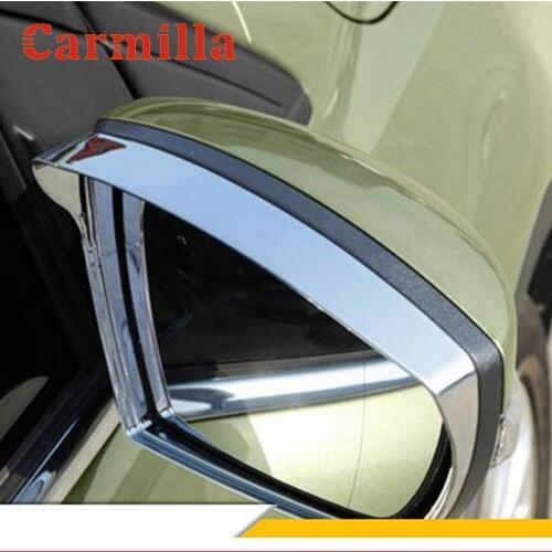 Car Rain Visor Fit for Ford Ecosport Kuga Escape 2013 - 2019 Chrome Door Side Wing Mirror Rain Guard Visor Cover Trim Sticker