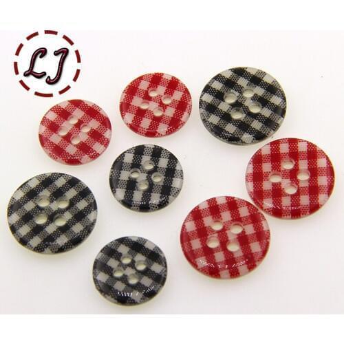 Free shipping 30PCS/LOT painting buttons 4-Holes round Button resin button plastic cloth buttons sewing accessory scrapbooking