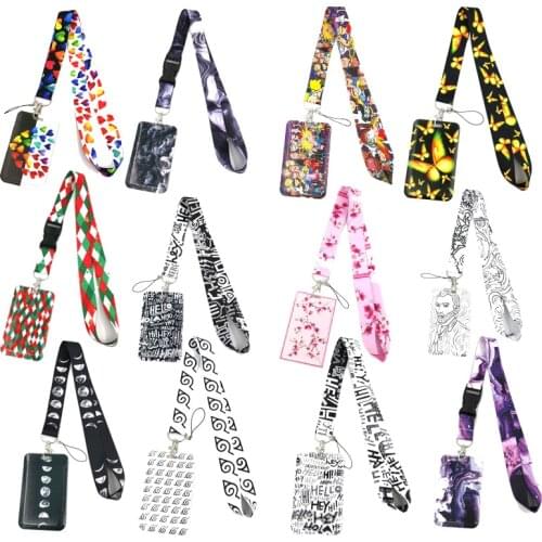 Keys Car KeyChain ID Card Pass Gym Mobile Phone Badge Kids Key Ring Holder Jewelry Decorations lanyards