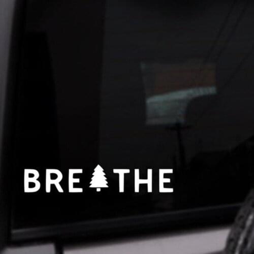 Black/Sliver Breathe Pine Tree Nature Car Sticker Small/Big Size Removable Waterproof Window Body Decal CL893