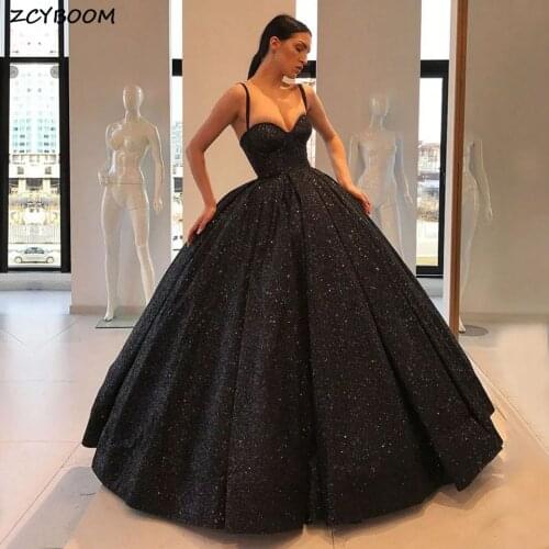 Black Evening Dresses 2021 New Women Formal Party Night Vestidos De Gala Elegant Shiny Sequins Sleeveless Graduation Prom Gowns