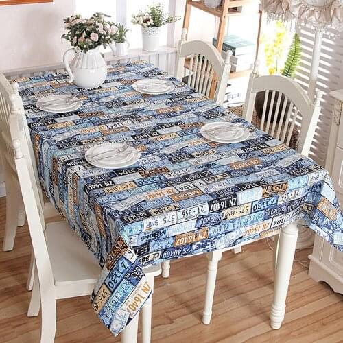 Decorative Table Cloth Cotton Tablecloth Rectangular Tablecloths Dining Table Rectangle Dustproof Table Cover For Picnic