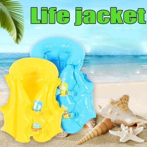 Children Float Swimming Aid Safety Float Inflatable Swim Vest Learn-to Swim Life Jacket Buoyancy Aid Vest for Kids