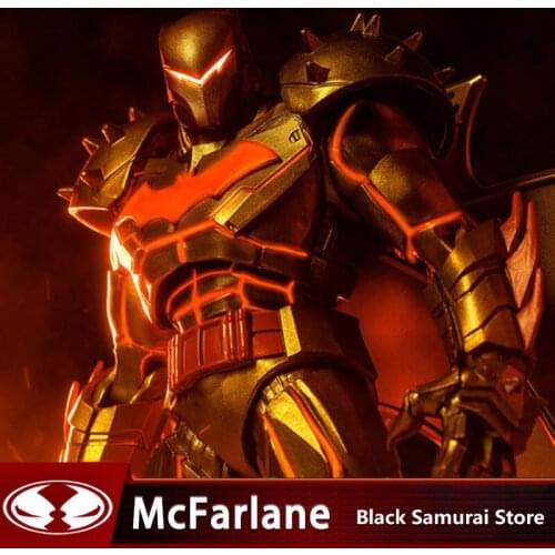 DC Comics McFarlane Batman Hellbat Gold Edition Anime action figure 22cm Collectible figurines Model Halloween Gift Toys For Boy