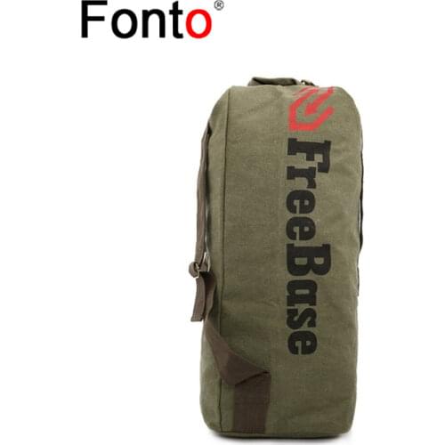 50L Outdoors Canvas Military Backpack Camping Hiking Rucksack Women Men Bag Climbing Travel Rucksack