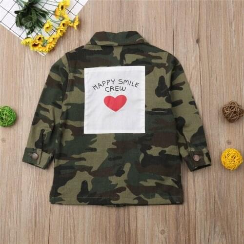Camouflage Jacket Children Boy Girl Spring Autumn Clothes Long Sleeve Outwear Coat for 2-8Y Kids