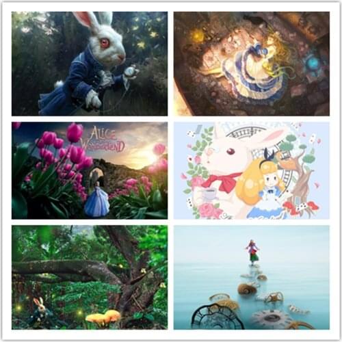 Disney Cartoon Anime Alice In Wonderland Canvas Painting Posters and Prints Artist Wall Art Pictures for Home Decoration Gift