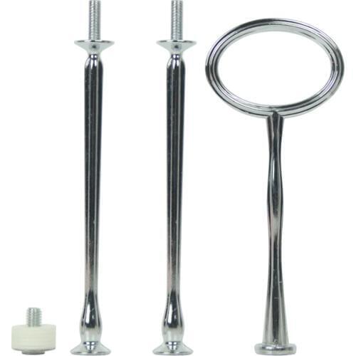 Hot Selling Oval Shape 3 Tier Cupcake Metal Fancy Wedding Dessert Display Crystal Cake Stand Fitting