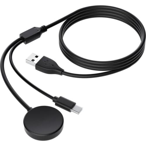 1M Charging Cable Smart Watch 2 in 1 Magnetic Wireless Charger USB Suitable for Samsung Galaxy Watch Active Smart Accessories
