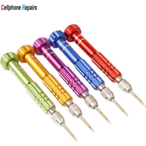 6in1 MINI screwdriver Metal handle Remove the mobile phone for iphone Android Screw driver set combination Disassembly tool