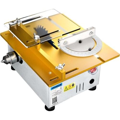 Aluminum Miniature Table Saw High Precision DC 24V 9000RPM Cutting Machine DIY Model Saws Precision Carpentry Chainsaw Cutter