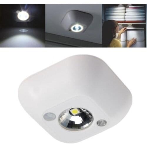 Mini Wireless LED Sensor Night Light Lamp PIR Infrared Motion Activated Sensor Light for Wall Lamp Cabinet Stairs Light