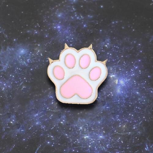 Fashion Cute Pink Dog Paw Cats Claw Brooch Animal Pet Jewelry Trendy Backpack Jacket DIY Jewelry Kids Gifts